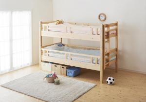 スーパSALE10倍＆4時間限定10％OFF タイプが選べる頑丈ロータイプ収納式3段ベッド ベッドフレームのみ 二段セット シングル
