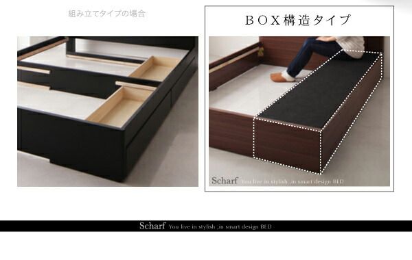 スーパSALE10倍＆4時間限定10％OFF 棚・コンセント付きスリムデザイン収納ベッド ゼルトスプリングマットレス付き シングル