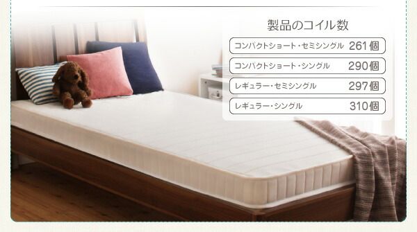 スーパSALE10倍＆4時間限定10％OFF MITAS寝具SELECT 子どもの睡眠環境を考えた 安眠マットレス 薄型・軽量・高通気 ジュニア ボンネルコイル シングル ショート丈