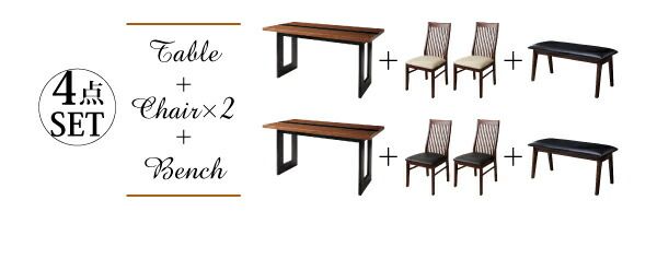 スーパSALE10倍＆4時間限定10％OFF ベンチ ダイニング モダンデザインダイニングシリーズ ベンチ単品 2P