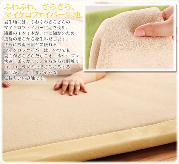 スーパSALE10倍＆4時間限定10％OFF ラグ マイクロファイバーラグ 厚さ5mmタイプ 190×190cm