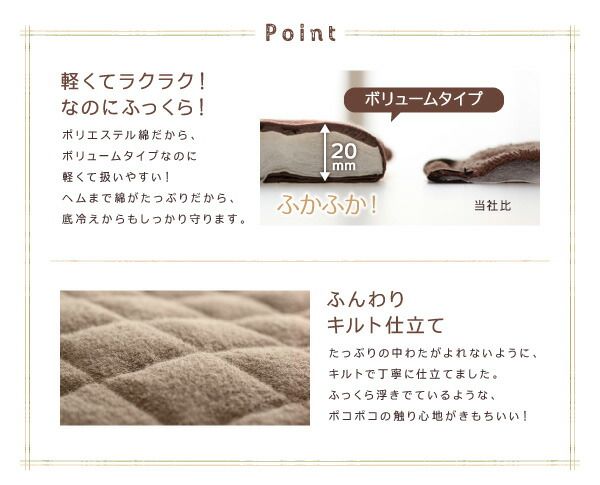 スーパSALE10倍＆4時間限定10％OFF 365日きもちいい ふっくらキルト仕立ての洗えるコットンタオルラグ 防ダニ・抗菌防臭わた入 ラグ ボリュームタイプ 185×280cm