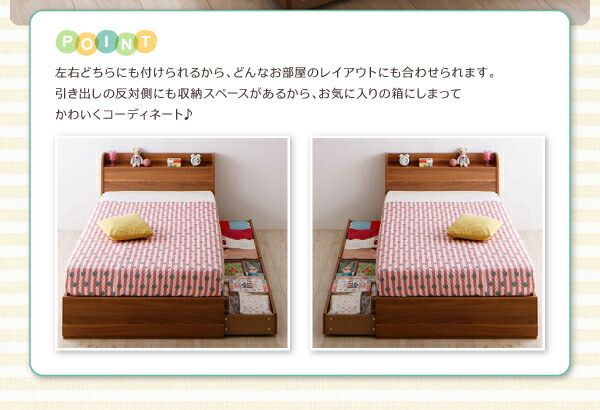 スーパSALE10倍＆4時間限定10％OFF ショート丈 棚・コンセント付き収納ベッド ベッドフレームのみ シングル ショート丈
