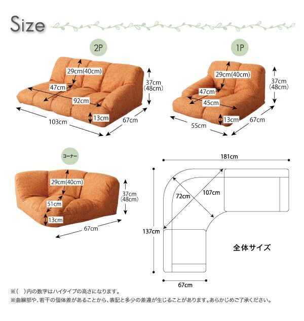 スーパSALE10倍＆4時間限定10％OFF フロアソファ フロアコーナーソファ ロータイプ 右コーナータイプ 1P+2P+コーナー