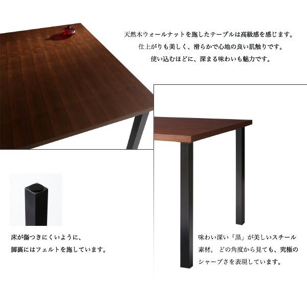 スーパSALE10倍＆4時間限定10％OFF ダイニングセット（テーブル&チェア） デザイナーズダイニングセット 4人 5点セット(テーブル+チェア4脚) スタンダードチェア W150