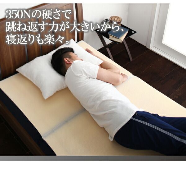 スーパSALE10倍＆4時間限定10％OFF MITAS寝具SELECT 敷き布団 マットレス 国産 350ニュートン!沈み込み知らずの超硬質バランスウレタンマットレス 三つ折りタイプ シングル