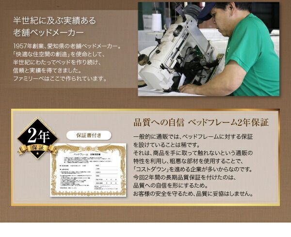 スーパSALE10倍＆4時間限定10％OFF 親子で寝られる棚・コンセント付き安全連結ベッド ボンネルコイルマットレス付き シングル