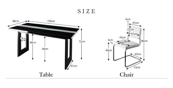 スーパSALE10倍＆4時間限定10％OFF ダイニングセット（テーブル&チェア） イタリアン モダン デザインダイニングセット ダイニングテーブル W150