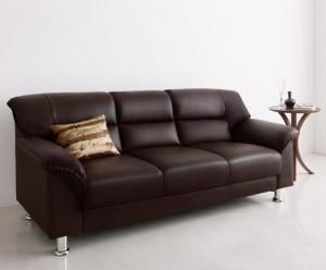 スーパSALE10倍＆4時間限定10％OFF スタンダードソファ デザインソファ シンプルモダンシリーズ BROWN ブラウン ソファ 3P