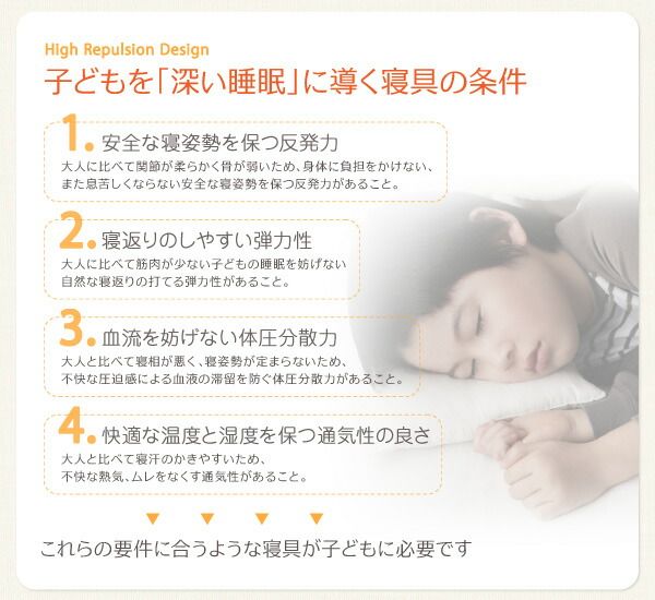 スーパSALE10倍＆4時間限定10％OFF MITAS寝具SELECT 子どもの睡眠環境を考えた 安眠 マットレス 薄型・軽量・高通気 ジュニア ポケットコイル シングル ショート丈