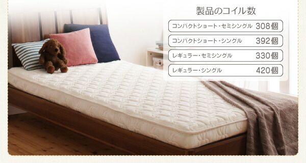 スーパSALE10倍＆4時間限定10％OFF MITAS寝具SELECT 子どもの睡眠環境を考えた 日本製 安眠 マットレス 抗菌・薄型・軽量 ジュニア 国産ポケットコイル セミシングル レギュラー丈