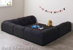 スーパSALE10倍＆4時間限定10％OFF こたつと合わせるソファ こたつに合わせるフロアコーナーソファ コの字 マット部分サイズ 142×142cm 厚さ40mm