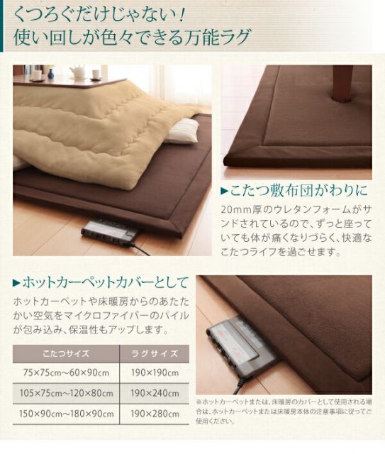 スーパSALE10倍＆4時間限定10％OFF ラグ マイクロファイバーラグ 190×280cm