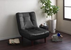 スーパSALE10倍＆4時間限定10％OFF カウチソファ ハイバックコイルソファ　レザー ソファ レザー 1P