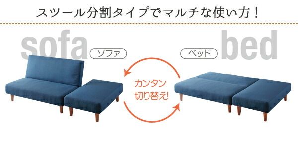 スーパSALE10倍＆4時間限定10％OFF マルチレイアウトリクライニングソファベッド  2P