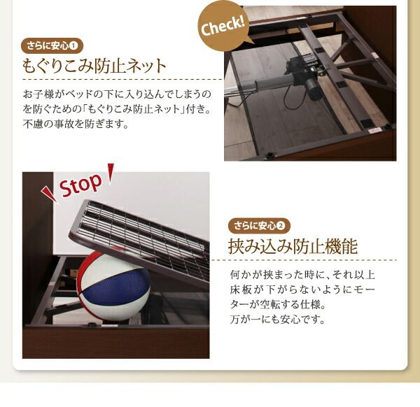 お客様組立 シンプル電動ベッド ウレタンマットレス付き 1モーター シングル