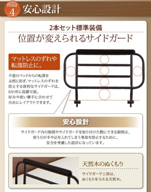 お客様組立 棚・照明・コンセント付き電動ベッド ベッドフレームのみ 2モーター シングル