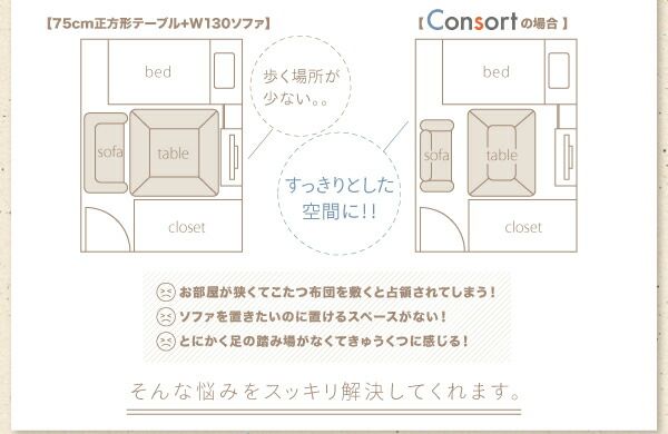 スーパSALE10倍＆4時間限定10％OFF こたつ こたつテーブル おしゃれ フラットヒーター 高さが変えられる！ 天然木アルダー材高継脚こたつテーブル こたつテーブル単品 長方形(55×90cm)