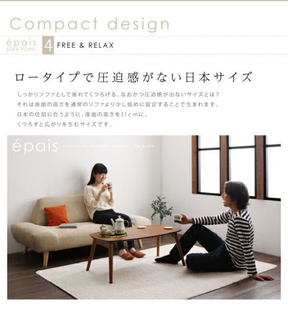 スーパSALE10倍＆4時間限定10％OFF スタンダードソファ デザインソファ カバーリングモダンデザインローソファ ソファ 2P