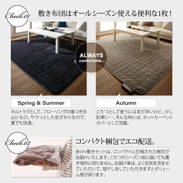 スーパSALE10倍＆4時間限定10％OFF こたつ こたつテーブル おしゃれ フラットヒーター しろ くろ アーバンモダンデザインこたつ 鏡面仕上 テーブル単品 4尺長方形(80×120cm)