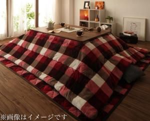 スーパSALE10倍＆4時間限定10％OFF こたつ布団セット チェック柄はっ水こたつ布団 掛布団&敷布団2点セット 正方形(75×75cm)天板対応