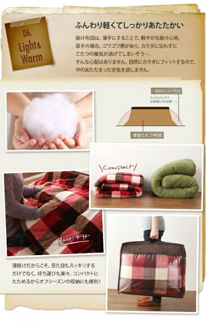 スーパSALE10倍＆4時間限定10％OFF こたつ こたつ布団 おしゃれ チェック柄はっ水こたつ布団 こたつ用掛け布団単品 4尺長方形(80×120cm)天板対応