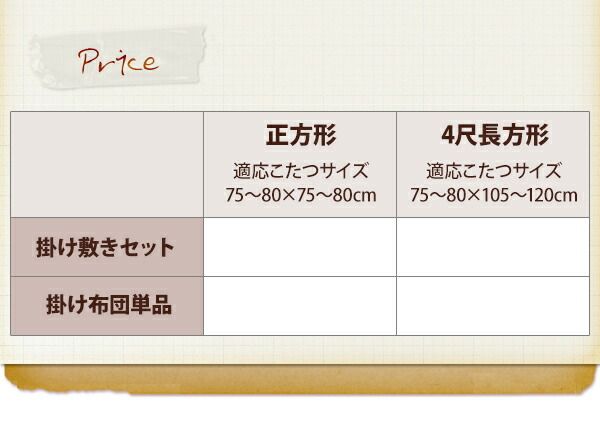 スーパSALE10倍＆4時間限定10％OFF こたつ布団セット チェック柄はっ水省スペースこたつ布団 掛布団&敷布団2点セット 正方形(75×75cm)天板対応