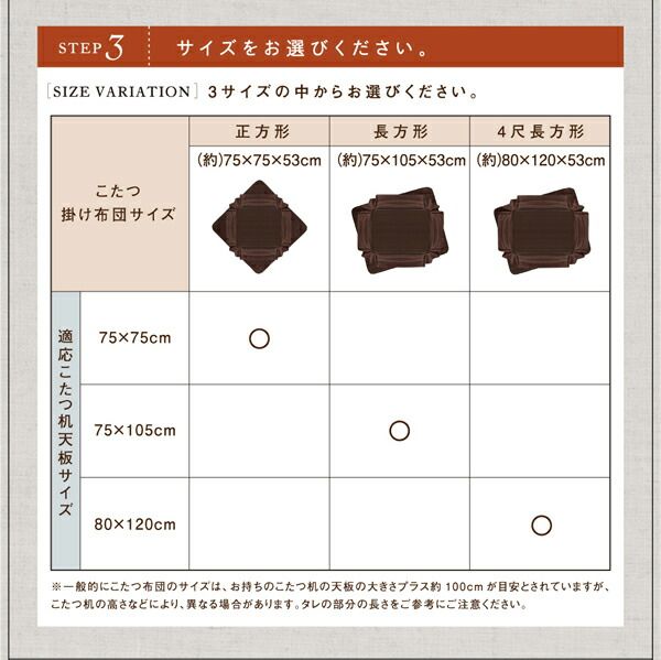 スーパSALE10倍＆4時間限定10％OFF ボリュームが選べる　マイクロファイバーフランネル防ダニ省スペースこたつ掛け・敷き布団2点セット ボリュームタイプ 4尺長方形(80×120cm)天板対応