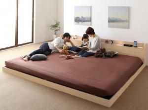 スーパSALE10倍＆4時間限定10％OFF 布団が使えるデザインローベッド スタンダードボンネルコイルマットレス付き ワイドK200