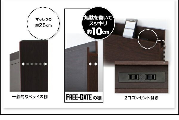 スーパSALE10倍＆4時間限定10％OFF ベッド ベット 収納付きベッド 収納 収納付 跳ね上げベッド 跳ね上げ 深型 すのこベッド すのこ コンセント付 大容量 収納家具 お客様組立 薄型スタンダードボンネルコイルマットレス付 縦開 セミシングル 深さレギュラー