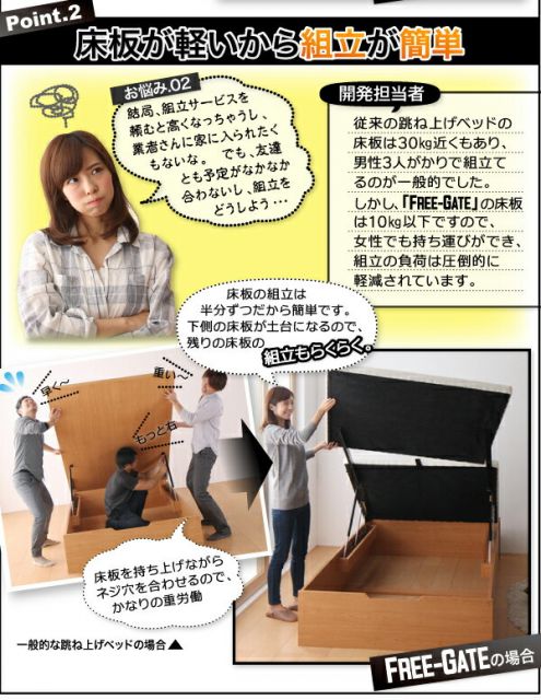 スーパSALE10倍＆4時間限定10％OFF ベッド ベット 収納付きベッド 収納 収納付 跳ね上げベッド 跳ね上げ 深型 すのこベッド すのこ コンセント付 大容量 収納家具 お客様組立 マルチラススーパースプリングマットレス付 縦開 セミダブル 深さラージ