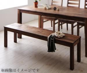 スーパSALE10倍＆4時間限定10％OFF ベンチ ダイニング 総無垢材ワイドダイニングシリーズ ベンチ単品 ウォールナット 2P