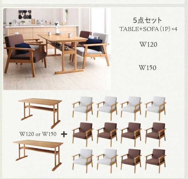 スーパSALE10倍＆4時間限定10％OFF ダイニングテーブル ダイニング  リビングダイニング 棚付きソファダイニングシリーズ ダイニングテーブル単品 W150