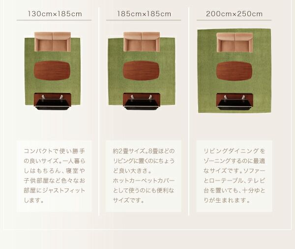 スーパSALE10倍＆4時間限定10％OFF ラグ 表情豊かな撥水機能付きシェニールラグ 200×250cm