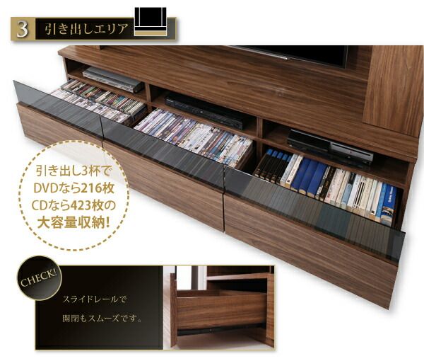 スーパSALE10倍＆4時間限定10％OFF 壁掛け ハイタイプテレビボード テレビボード テレビ台 TV台 ハイタイプ 壁掛けテレビ 55型 55インチ 大型テレビ 収納 収納付き AVラック ウォールナット 50型 50インチ 幅180