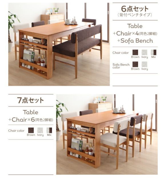 スーパSALE10倍＆4時間限定10％OFF ベンチ カバーリング ダイニング 背付ベンチ単品 2P