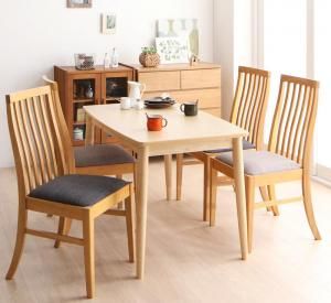 スーパSALE10倍＆4時間限定10％OFF ダイニングセット（テーブル&チェア） 天然木 ハイバックチェア ダイニング 4人 5点セット(テーブル+チェア4脚) W115
