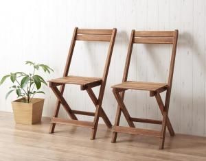 スーパSALE10倍＆4時間限定10％OFF ダイニングチェア ガーデンファニチャーダイニングシリーズ アカシア天然木スリム ガーデンチェア 2脚組