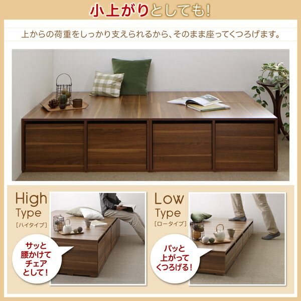 スーパSALE10倍＆4時間限定10％OFF ベッド 収納付きベッド フィッツ マットレス付き 収納 収納付 収納ベッド 大容量 収納ボックス 引き出し 布団 敷き布団 おしゃれ 薄型プレミアムポケットコイルマットレス付 引き出しなし ロータイプ セミダブル