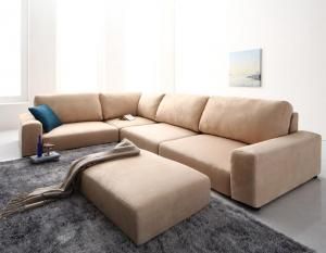 スーパSALE10倍＆4時間限定10％OFF フロアソファ フロアコーナーソファ ソファ＆オットマンセット ロータイプ 3.5P