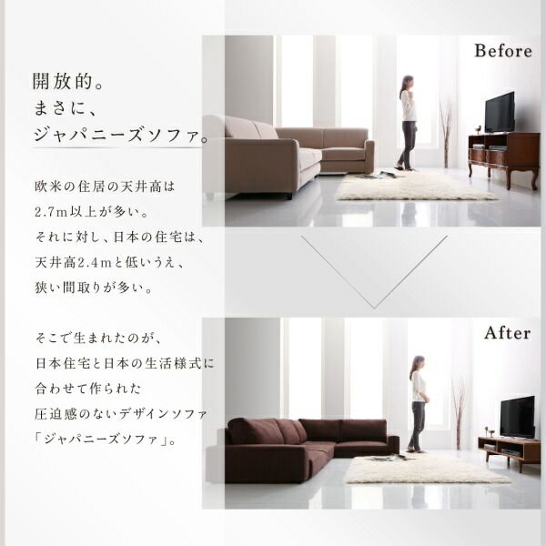 スーパSALE10倍＆4時間限定10％OFF フロアソファ フロアコーナーソファ ソファ＆オットマンセット ハイタイプ 3P