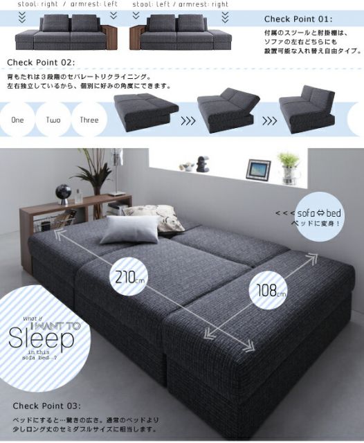 スーパSALE10倍＆4時間限定10％OFF 多機能ソファベッド デザインマルチソファベッド