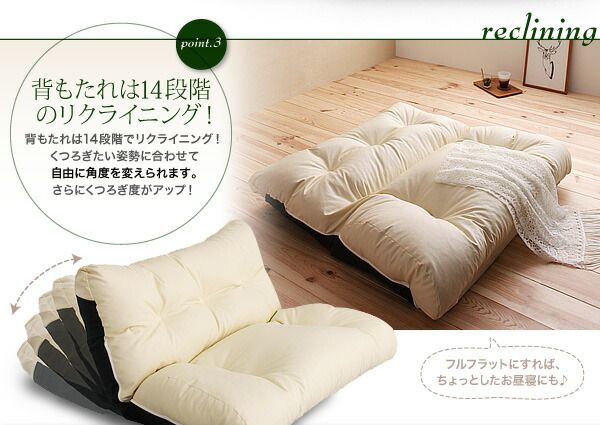 スーパSALE10倍＆4時間限定10％OFF フロアソファ フロアリクライニングソファ 2P