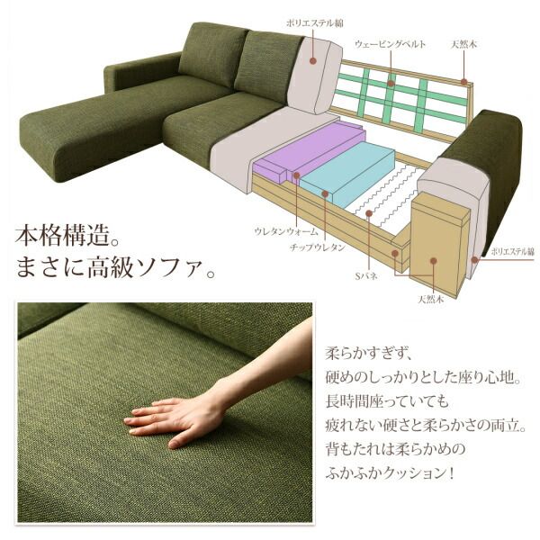 スーパSALE10倍＆4時間限定10％OFF フロアソファ フロアコーナーカウチソファ オットマン