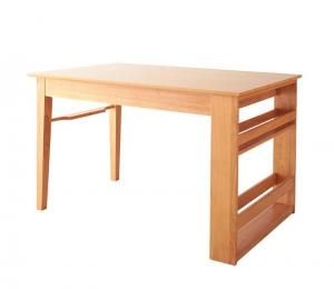 スーパSALE10倍＆4時間限定10％OFF ダイニングテーブル 三段階伸縮式 シェルフ付きダイニングシリーズ ダイニングテーブル単品 W120-180