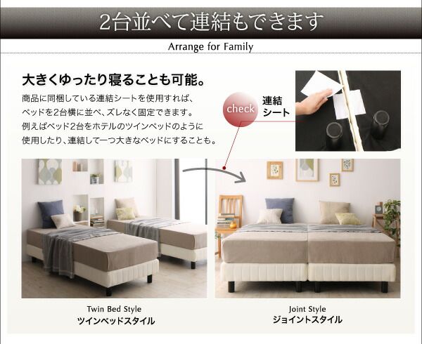 搬入・組立・簡単 寝心地が選べる ホテルダブルクッション 脚付きマットレスボトムベッド プレミアムボンネルコイルマットレス付き セミダブル