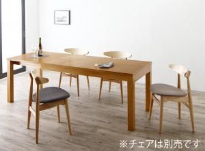 スーパSALE10倍＆4時間限定10％OFF ダイニングテーブル 最大205cm 3段階伸縮 ワイドサイズデザインダイニングシリーズ ダイニングテーブル単品 W145-205