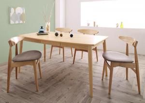 スーパSALE10倍＆4時間限定10％OFF ダイニングセット（テーブル&チェア） 北欧スタイル ダイニング 4人 5点セット(テーブル+チェア4脚) W150