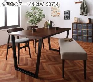 スーパSALE10倍＆4時間限定10％OFF ダイニングセット（テーブル&ベンチ チェア） ヴィンテージテイスト スチール脚ダイニングセット 4人 4点セット(テーブル+チェア2脚+ベンチ1脚) W120