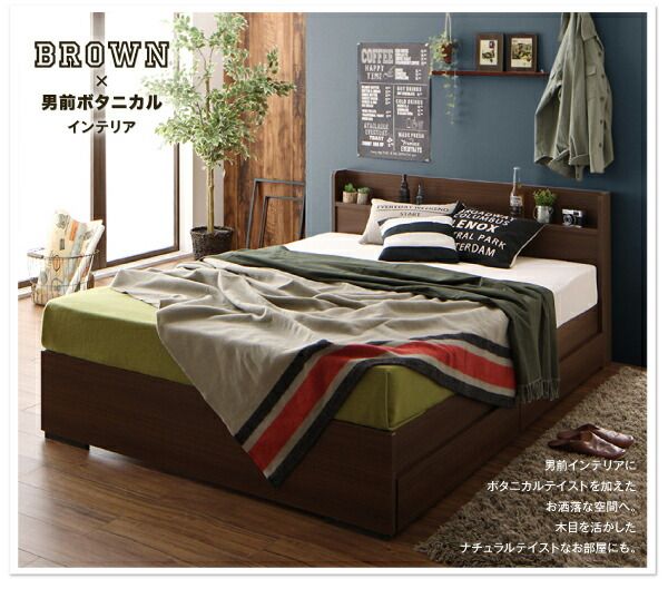 スーパSALE10倍＆4時間限定10％OFF 工具いらずの組み立て・分解簡単収納ベッド ベッドフレームのみ ダブル